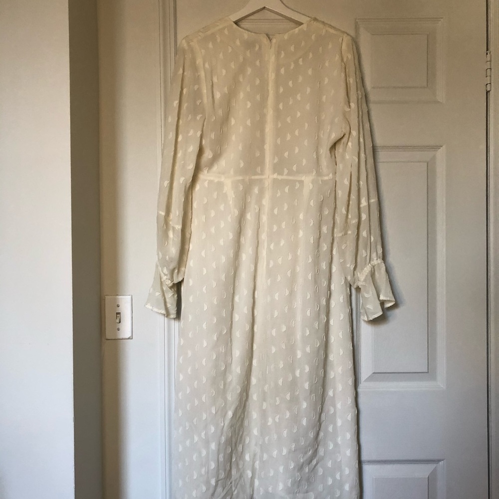 And Other Stories Dotted Low Cut Midi Dress - Picture 7 of 8